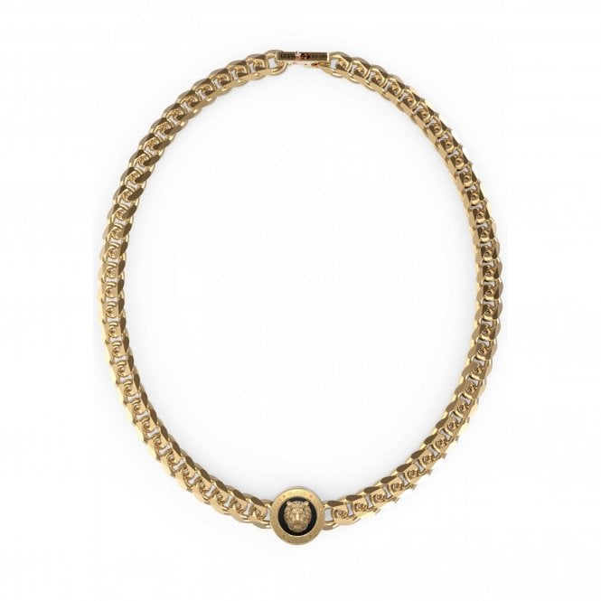 Guess Jewellery Guess Gents Lion King Yellow Gold Tone 21inch Necklace