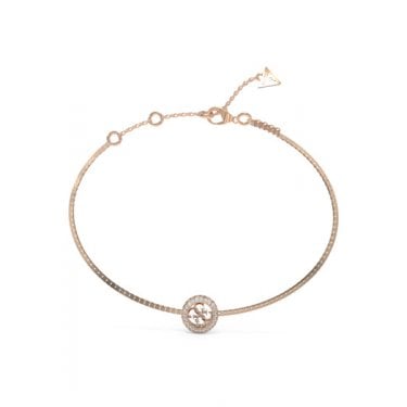 Guess 4G Crush Rose Gold Tone Bracelet 17-21cm