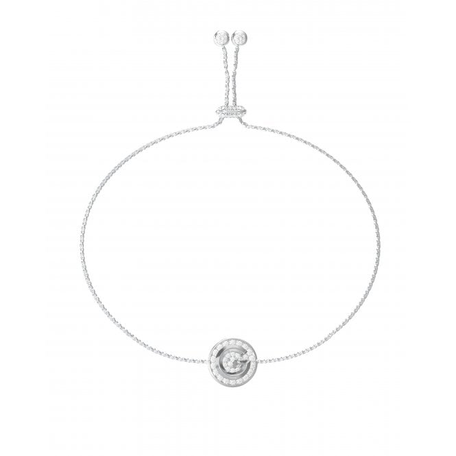Guess Jewellery Guess G Crystal G Coin Pavé Adjustable Slider Bracelet 1cm, 12 - 24cm 