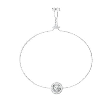 Guess G Crystal G Coin Pavé Adjustable Slider Bracelet 1cm, 12 - 24cm 