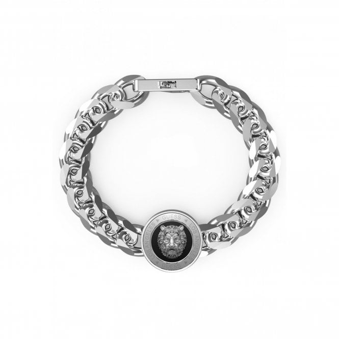 Guess Jewellery Guess Gents Lion King Coin Chain Bracelet 2.1cm, 23cm