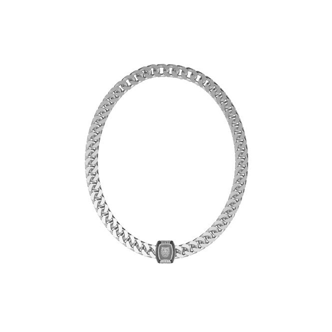 Guess Jewellery Guess Gents Lion King Crystal Coin Necklace 1.2 x 2cm, 21