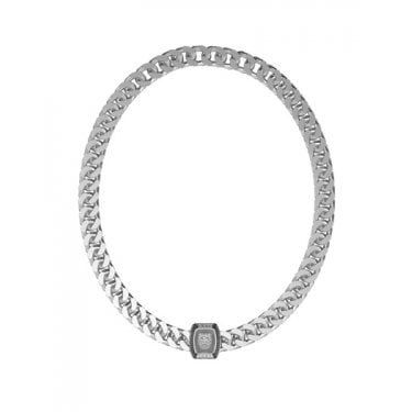 Guess Gents Lion King Crystal Coin Necklace 1.2 x 2cm, 21"