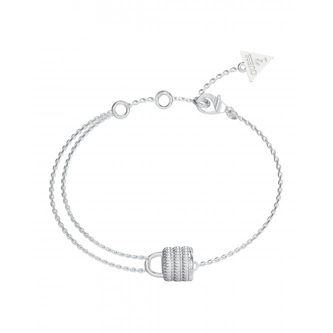 Guess Jewellery Guess Guess My Secret Mini Pavé Padlock Bracelet 22cm