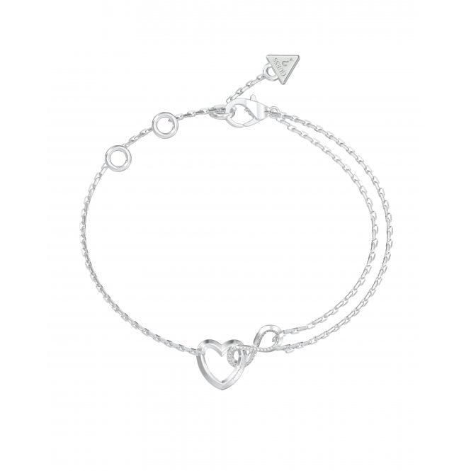 Guess Jewellery Guess Iconique CZ Infinity & Heart Bracelet 22cm