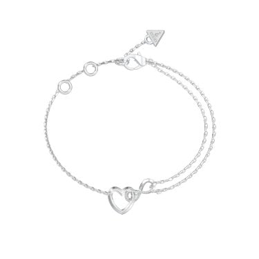 Guess Iconique CZ Infinity & Heart Bracelet 22cm