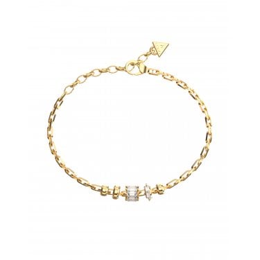 Guess Les Baguettes Gold Tone Bracelet 17.2 + 3.8cm