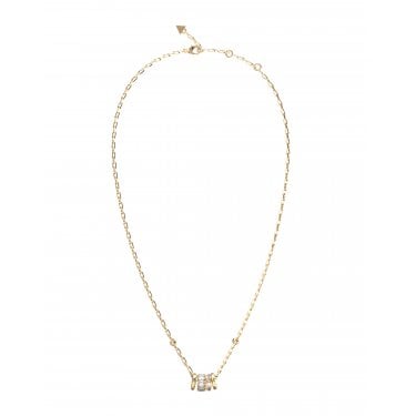 Guess Les Baguettes Gold Tone Necklace 40.7cm + 5cm