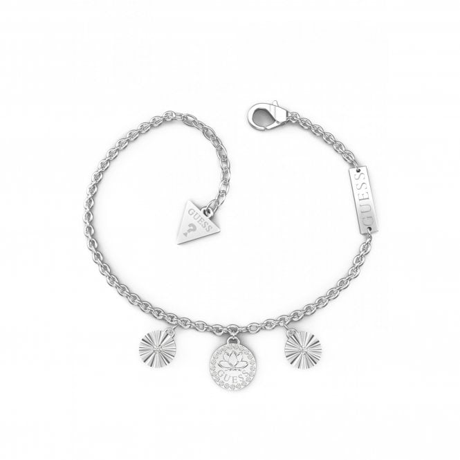Guess Jewellery Guess Lotus Silver Tone Bracelet