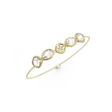 Guess Mamounia 4G Multi CZ Gold Tone Bracelet Adjustable Slider Bracelet 12 - 24cm