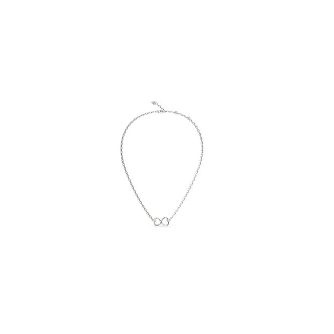 Guess Jewellery Guess Mon Amour Two Hearts Intertwined Necklace 2cm, 40-45cm