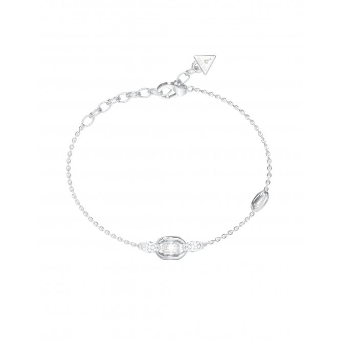 Guess Jewellery Guess Radiosa Silver Tone Gemstone Bracelet 17.2 + 3.8cm