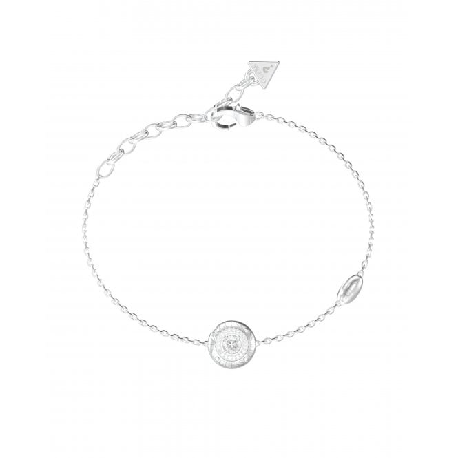 Guess Jewellery Guess Sparks CZ Coin Bracelet 17.2cm + 3.8cm