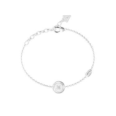 Guess Sparks CZ Coin Bracelet 17.2cm + 3.8cm