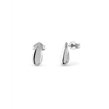 Guess Sterling Silver Fluid Drop Earrings 1.3cm