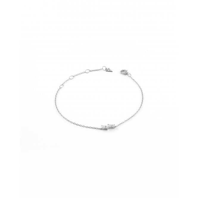 Guess Jewellery Guess Sterling Silver Jardin Crystals Bracelet 0.9cm, 17.2cm + 3.8cm