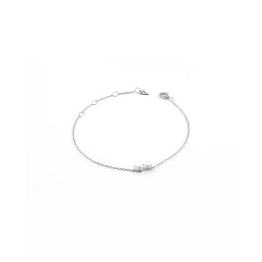 Guess Sterling Silver Jardin Crystals Bracelet 0.9cm, 17.2cm + 3.8cm