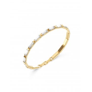 Guess Supremo Gold Tone Tennis Bracelet 19cm