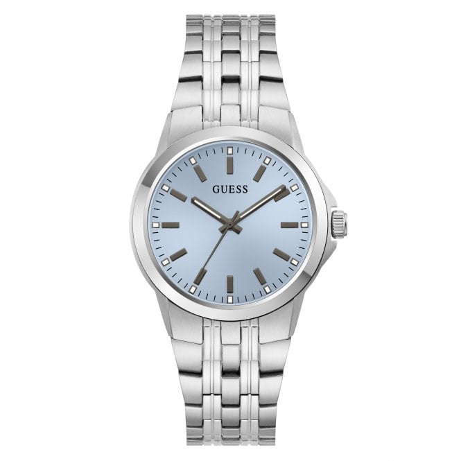 Guess Watches Guess Gents Archie Ice Blue Dial Stainless Steel Watch
