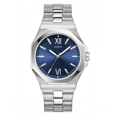 Guess Gents Emperor Blue Dial Stainless Steel Watch