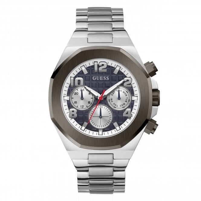 Guess Watches Guess Gents Empire Stainless Steel Bracelet Strap Watch