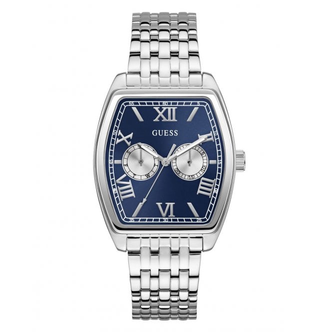 Guess Watches Guess Gents Gabriel Blue Dial Stainless Steel Watch