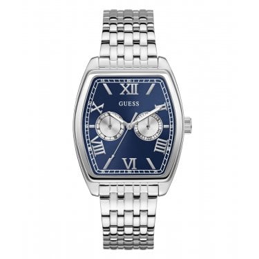 Guess Gents Gabriel Blue Dial Stainless Steel Watch
