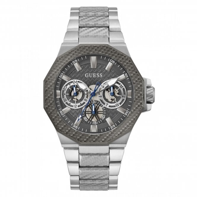 Guess Watches Guess Gents Indy Gunmetal Stainless Steel Watch