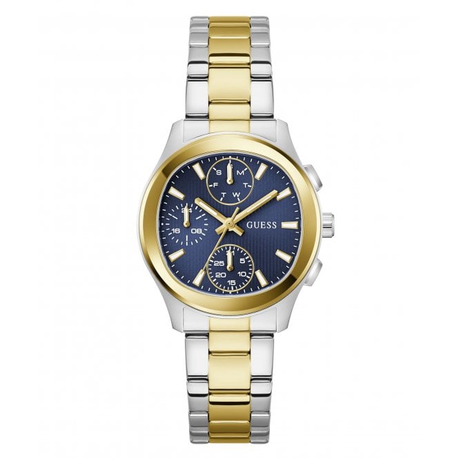Guess Watches Guess Ladies Birdie Blue Dial Two Tone Stainless Steel Watch