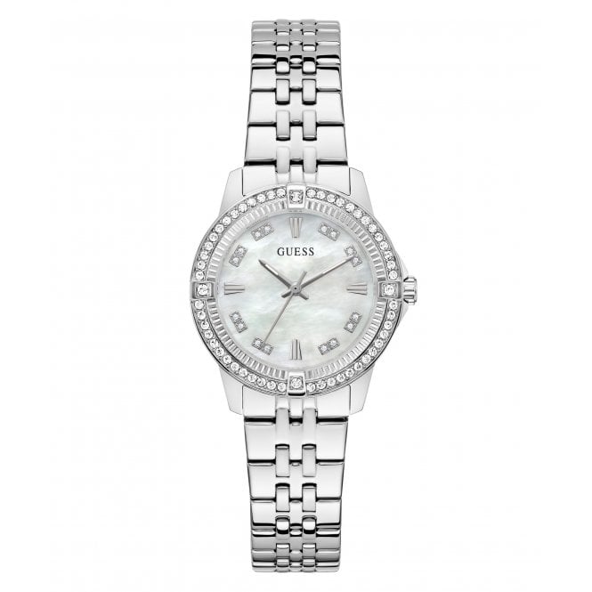 Guess Watches Guess Ladies Colette Mother of Pearl Dial Stainless Steel Watch