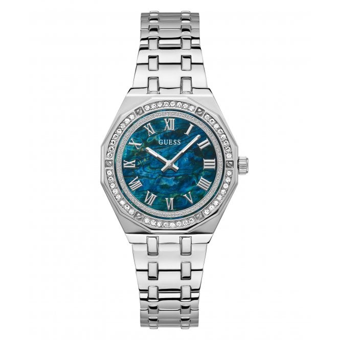 Guess Watches Guess Ladies Desire Blue Dial Stainless Steel Watch