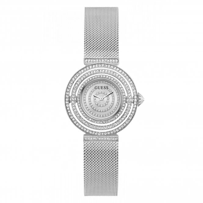 Guess Watches Guess Ladies Dream CZ Stainless Steel Mesh Strap Watch