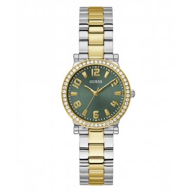 Guess Ladies Fawn Two Tone Stainless Steel Watch