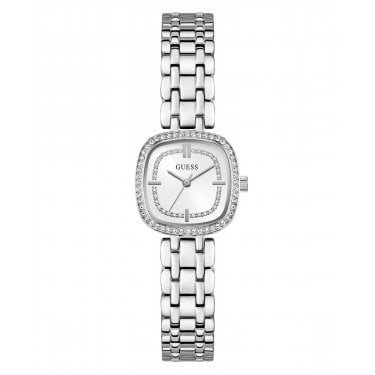 Guess Ladies Hazel White Dial Stainless Steel Watch
