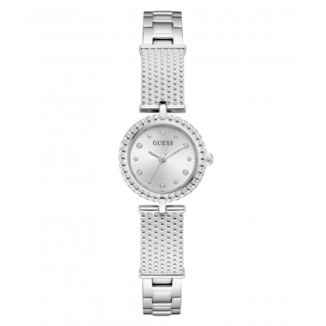 Guess Watches Guess Ladies Holly Silver Dial Stainless Steel Watch