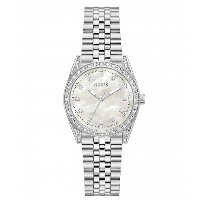 Guess Watches Guess Ladies Jada Mother Of Pearl Dial Stainless Steel Watch