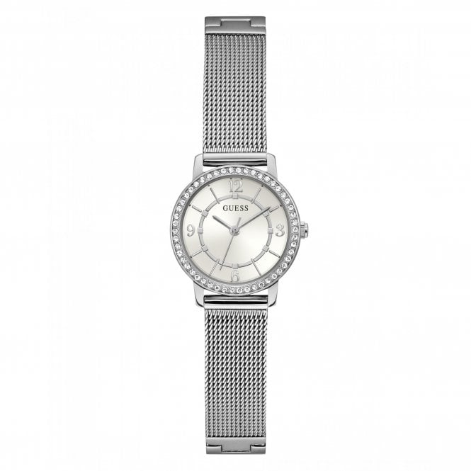 Guess Watches Guess Ladies Melody Stainless Steel Mesh Strap Watch