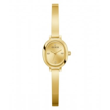 Guess Ladies Penelope Oval Dial Gold Tone Stainless Steel Watch