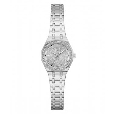 Guess Ladies Pixie CZ Dial Stainless Steel Watch