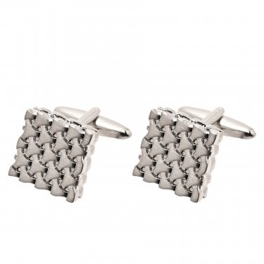 Harvey Makin Chain Square Cufflinks H40, W64, D78mm
