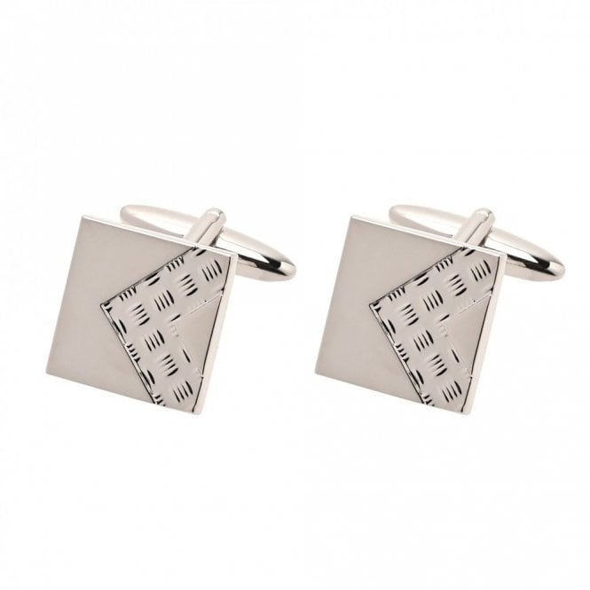 Harvey Makin  Chevron Square Cufflinks H40, W64, D78mm