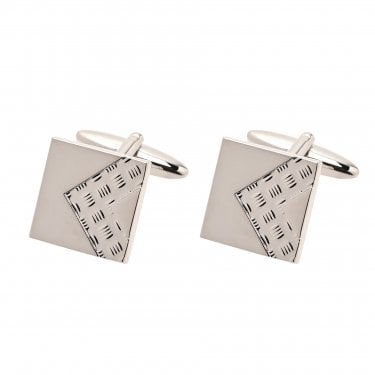 Harvey Makin Chevron Square Cufflinks H40, W64, D78mm