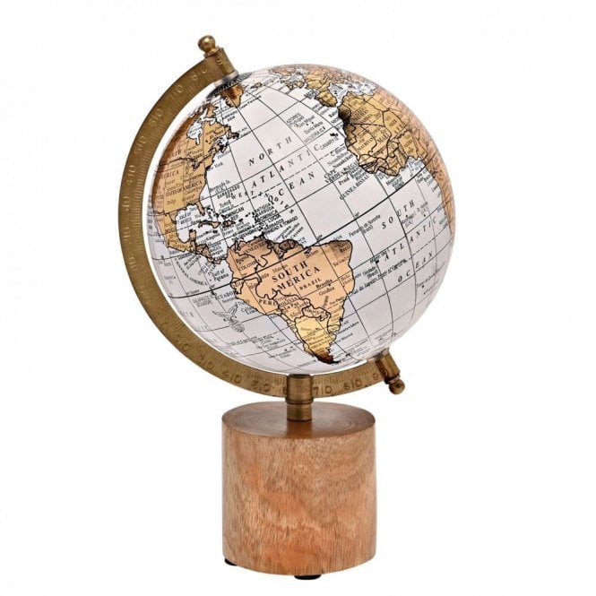 Harvey Makin  White Gold Globe H290, W175, D145mm