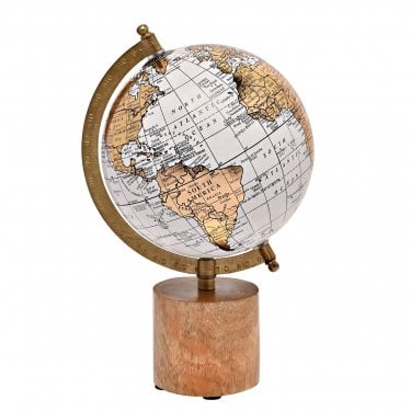 Harvey Makin White Gold Globe H290, W175, D145mm