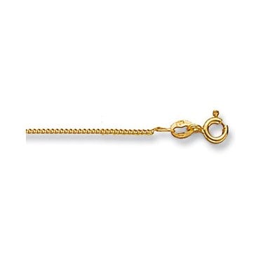 Heavy Trace Curb Yellow Gold Chain 18 inch