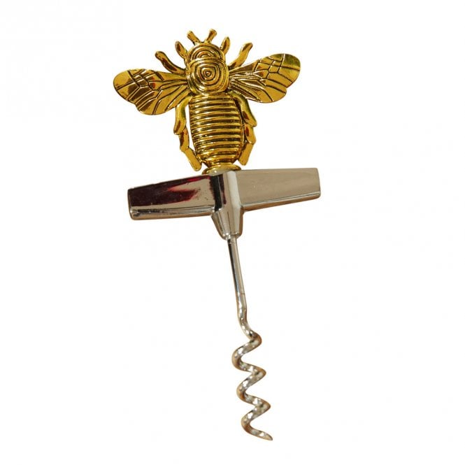 Hestia  Stainless Steel Corkscrew with Bee Handle 12.5 x 5.5 x 1cm
