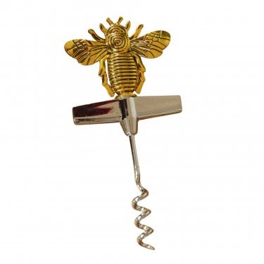Hestia Stainless Steel Corkscrew with Bee Handle 12.5 x 5.5 x 1cm