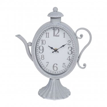 Hometime Metal Mantel Clock - Teapot 315 x 275mm