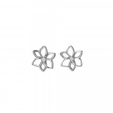 Hot Diamonds Amulets Flower Stud Earrings 0.9 x 0.9cm 