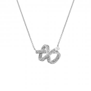 Hot Diamonds Aurora Twist Necklace 2 x 1.6cm, 40-45cm